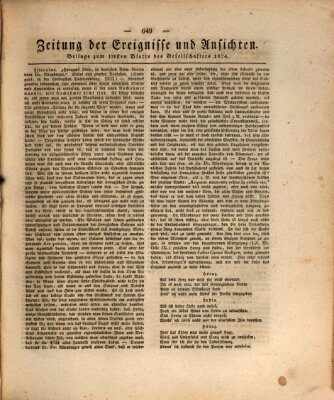 Der Gesellschafter oder Blätter für Geist und Herz Montag 16. August 1824