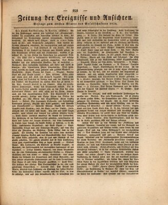 Der Gesellschafter oder Blätter für Geist und Herz Freitag 19. November 1824