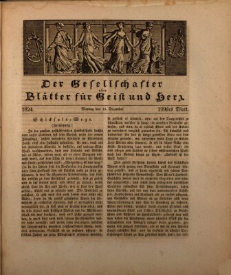 Der Gesellschafter oder Blätter für Geist und Herz Montag 13. Dezember 1824