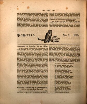 Der Gesellschafter oder Blätter für Geist und Herz Montag 14. März 1825