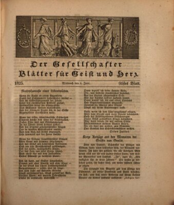 Der Gesellschafter oder Blätter für Geist und Herz Mittwoch 8. Juni 1825