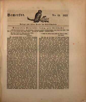 Der Gesellschafter oder Blätter für Geist und Herz Mittwoch 27. Juli 1825