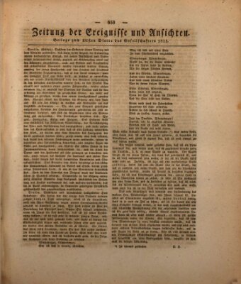 Der Gesellschafter oder Blätter für Geist und Herz Mittwoch 17. August 1825