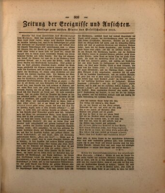 Der Gesellschafter oder Blätter für Geist und Herz Montag 10. Oktober 1825