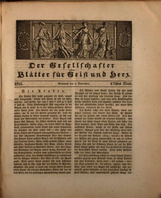 Der Gesellschafter oder Blätter für Geist und Herz Mittwoch 9. November 1825