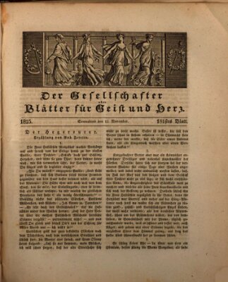 Der Gesellschafter oder Blätter für Geist und Herz Samstag 12. November 1825