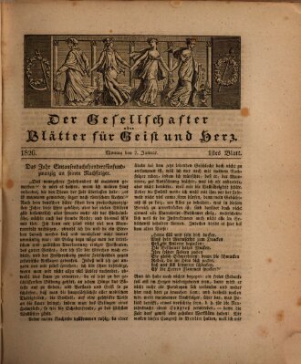 Der Gesellschafter oder Blätter für Geist und Herz Montag 2. Januar 1826