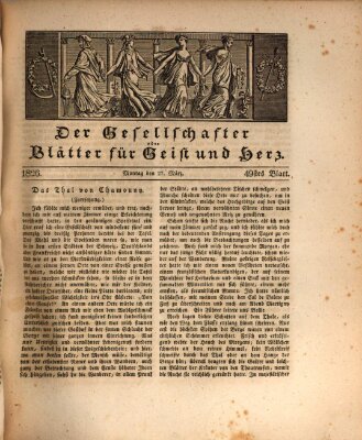 Der Gesellschafter oder Blätter für Geist und Herz Montag 27. März 1826