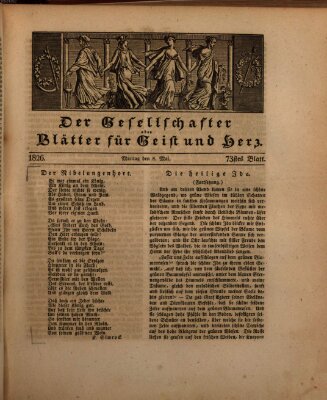 Der Gesellschafter oder Blätter für Geist und Herz Montag 8. Mai 1826