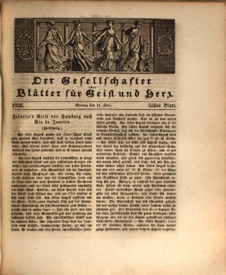 Der Gesellschafter oder Blätter für Geist und Herz Montag 12. Juni 1826