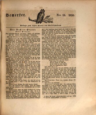 Der Gesellschafter oder Blätter für Geist und Herz Mittwoch 21. Juni 1826