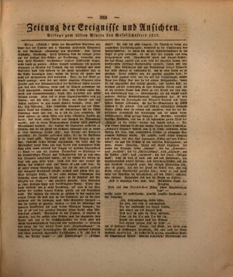 Der Gesellschafter oder Blätter für Geist und Herz Samstag 15. Juli 1826