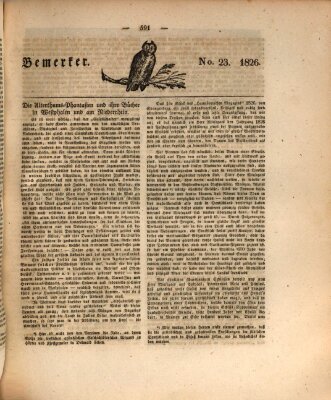 Der Gesellschafter oder Blätter für Geist und Herz Montag 24. Juli 1826