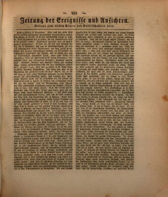 Der Gesellschafter oder Blätter für Geist und Herz Mittwoch 2. August 1826