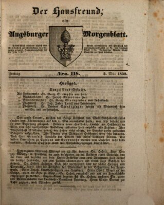 Der Hausfreund Freitag 3. Mai 1839