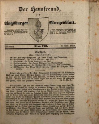 Der Hausfreund Mittwoch 8. Mai 1839