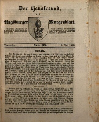 Der Hausfreund Donnerstag 9. Mai 1839