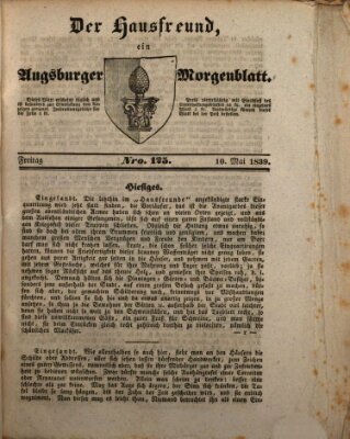 Der Hausfreund Freitag 10. Mai 1839