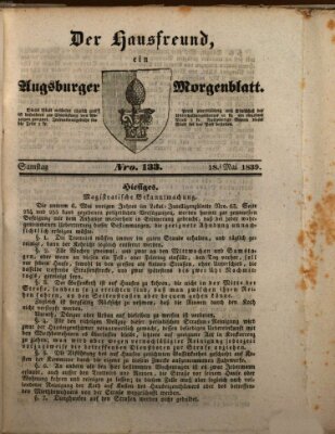 Der Hausfreund Samstag 18. Mai 1839