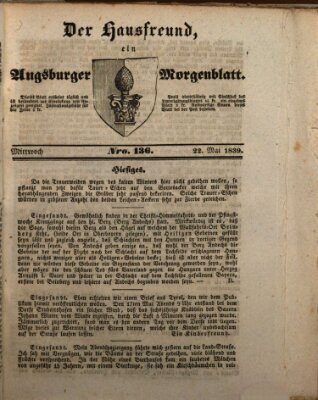 Der Hausfreund Mittwoch 22. Mai 1839