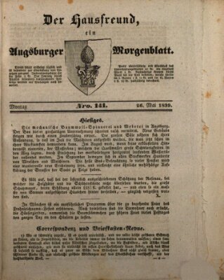 Der Hausfreund Sonntag 26. Mai 1839