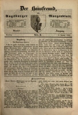 Der Hausfreund Samstag 3. Januar 1846