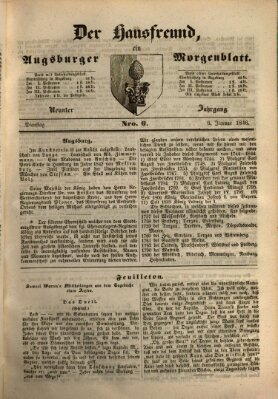 Der Hausfreund Dienstag 6. Januar 1846