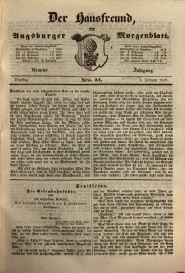 Der Hausfreund Dienstag 3. Februar 1846