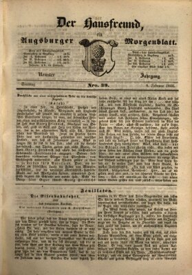 Der Hausfreund Sonntag 8. Februar 1846