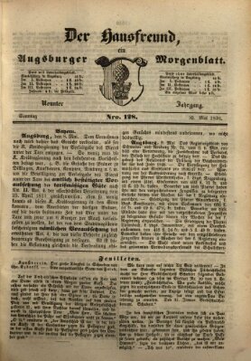 Der Hausfreund Sonntag 10. Mai 1846