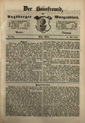 Der Hausfreund Samstag 16. Mai 1846