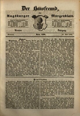 Der Hausfreund Mittwoch 20. Mai 1846