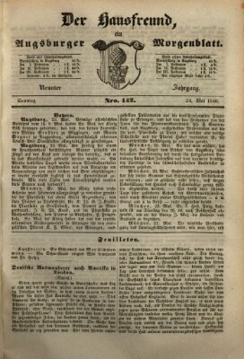 Der Hausfreund Sonntag 24. Mai 1846