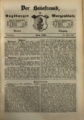 Der Hausfreund Donnerstag 28. Mai 1846