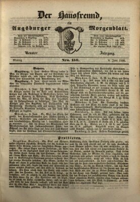 Der Hausfreund Montag 8. Juni 1846