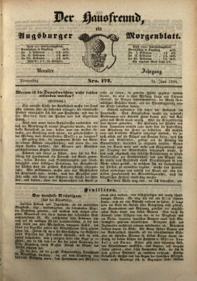 Der Hausfreund Donnerstag 25. Juni 1846