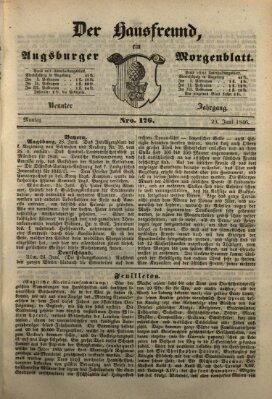 Der Hausfreund Montag 29. Juni 1846