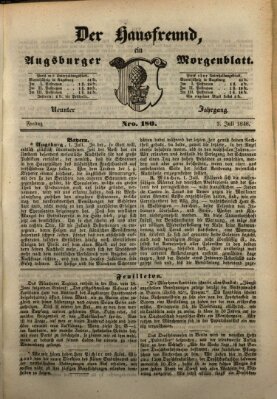 Der Hausfreund Freitag 3. Juli 1846