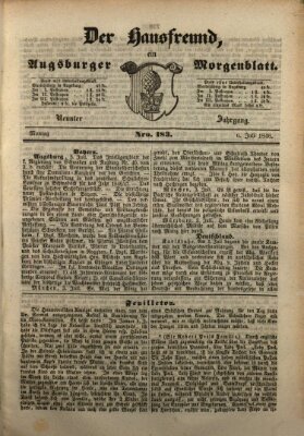 Der Hausfreund Montag 6. Juli 1846