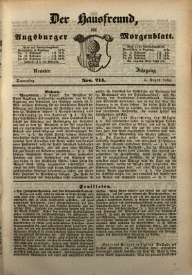 Der Hausfreund Donnerstag 6. August 1846