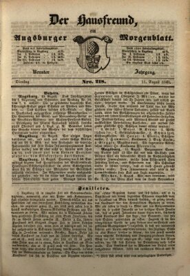 Der Hausfreund Dienstag 11. August 1846