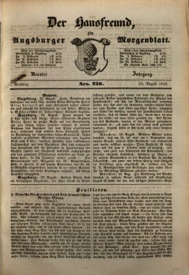 Der Hausfreund Sonntag 23. August 1846