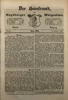 Der Hausfreund Freitag 23. Oktober 1846