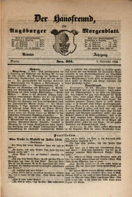 Der Hausfreund Montag 2. November 1846