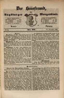 Der Hausfreund Freitag 20. November 1846