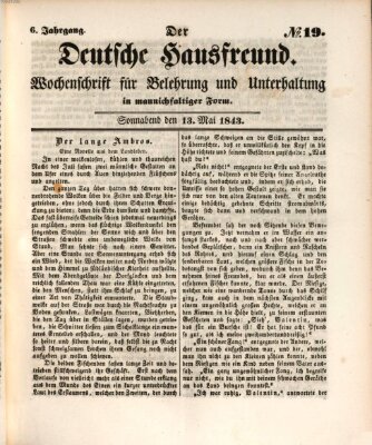 Der deutsche Hausfreund (Der Hausfreund) Samstag 13. Mai 1843