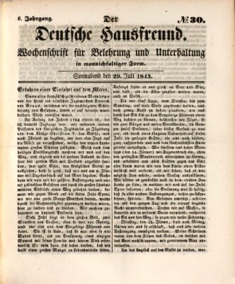 Der deutsche Hausfreund (Der Hausfreund) Samstag 29. Juli 1843