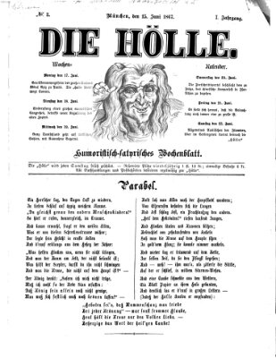 Die Hölle Samstag 15. Juni 1867