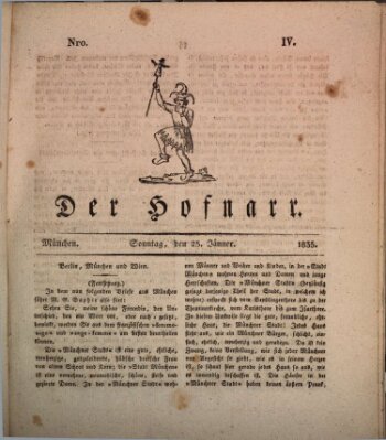 Der Hofnarr Sonntag 25. Januar 1835