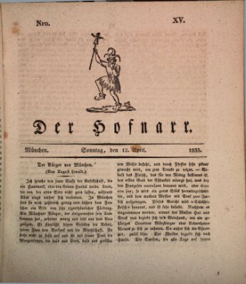 Der Hofnarr Sonntag 12. April 1835